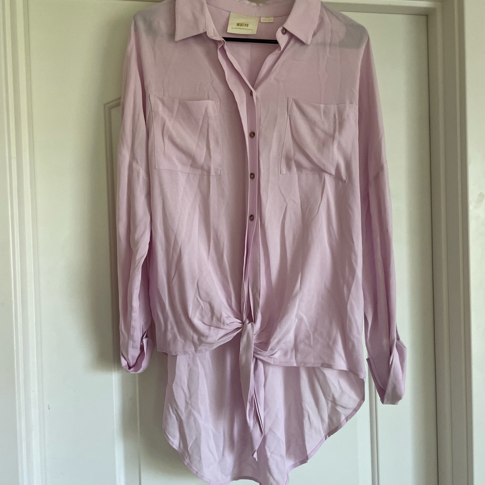 Anthropologie lilac button down